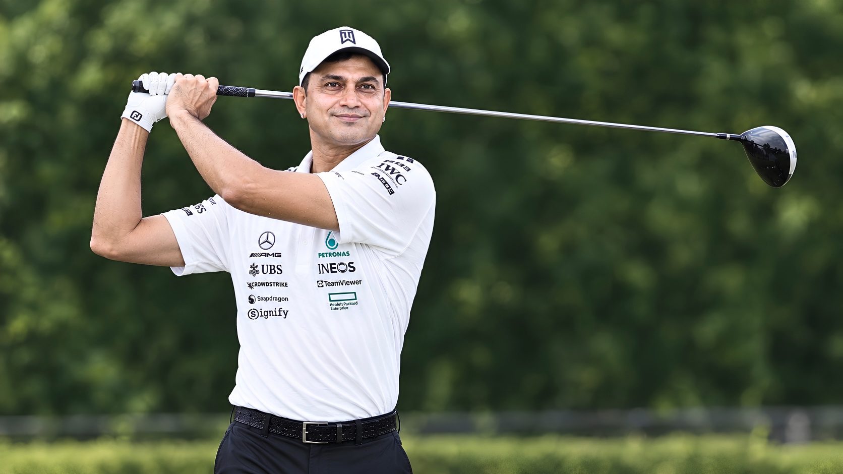 Om Giri on the golf course — Founder & Group CEO, OmG One Group Ventures